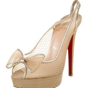Christian Louboutin Fishnet Pumps!